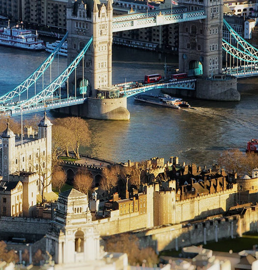 London by helicopter