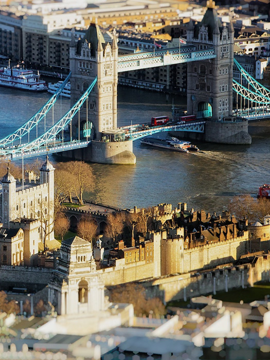 London by helicopter