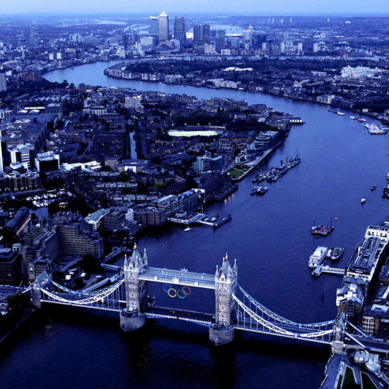 City of london by helicopter